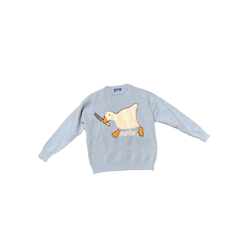 Aelfric Eden Light Blue Goose Sweater - Picture 2 of 12